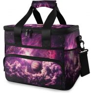 ALAZA Out Space Galaxy Large Cooler Lunch Bag, Waterproof Cooler Bag for Camping, Picnic, BBQ, Family Outdoor Activities