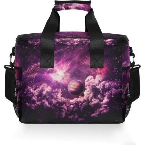  ALAZA Out Space Galaxy Large Cooler Lunch Bag, Waterproof Cooler Bag for Camping, Picnic, BBQ, Family Outdoor Activities