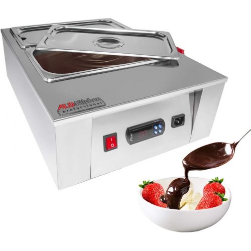  [아마존베스트]ALDKitchen ALDKtchen Chocolate Melting Pot | Digital Control Professional Chocolate Tempering Machine | 2 Tanks for 8 kg of Chocolate | 110V | 1kW