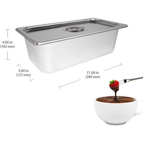  [아마존베스트]ALDKitchen ALDKtchen Chocolate Melting Pot | Digital Control Professional Chocolate Tempering Machine | 2 Tanks for 8 kg of Chocolate | 110V | 1kW