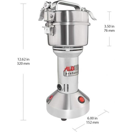 [아마존베스트]ALDKitchen Grain Mill Grinder High-Speed Powder Machine | Electric | Vertical Pulverizer | 100 gr |110V