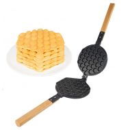 ALDKitchen ALD Kitchen IMPROVED Puffle Waffle Maker Professional Rotated Nonstick ALD Kitchen (GrillOven for Cooking Puff, Hong Kong Style, Egg, QQ, Muffin, Eggettes and Belgian Bubble Waffl