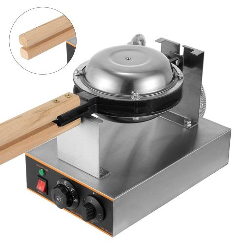  Happybuy 1400W Hong Kong 110V Egg Bubble Waffle Maker