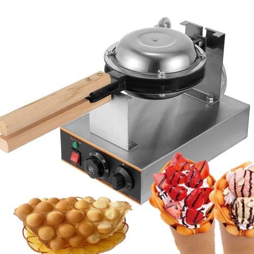  Happybuy 1400W Hong Kong 110V Egg Bubble Waffle Maker