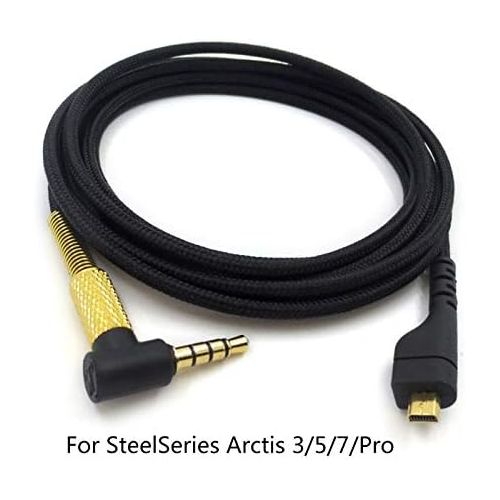  [아마존베스트]ALDOKE Arctis 3 Cable, Arctis 7 Cable, Replacement Audio Cable Compatible with SteelSeries Arctis 3, Arctis 7, Arctis 5, Arctis Pro Wireless, Arctis Pro Gaming Headset, 1.4 m