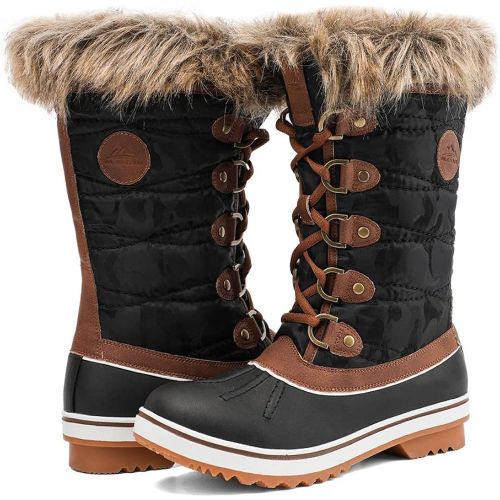  [아마존 핫딜] [아마존핫딜]ALEADER Womens Mid-Calf Waterproof Winter Snow Boots