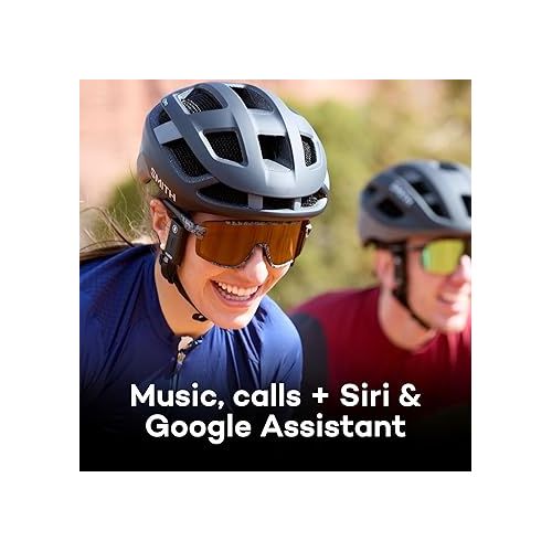  Punks Wireless Bluetooth Bike Helmet Speakers - Premium Open Ear Audio, Hands-Free Calls, 2-Button Operation, Fits All Open Face Helmets - Ideal for Bicycling, Climbing, Equestrian, Dirt Biking