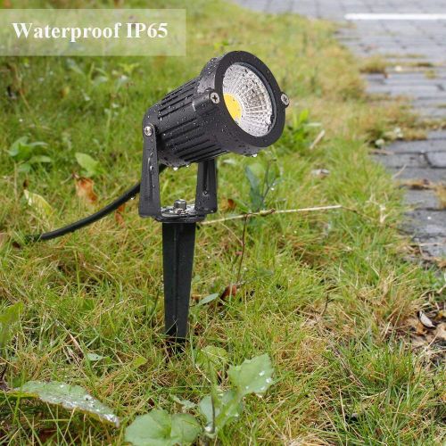  ALEDECO Outdoor Led Landscape Lights 12V 5W Low Voltage Waterproof Garden Pathway Tree Spotlight (8 Pack)