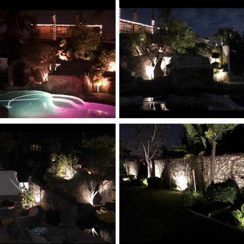  ALEDECO Outdoor Led Landscape Lights 12V 5W Low Voltage Waterproof Garden Pathway Tree Spotlight (8 Pack)