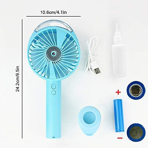  [아마존베스트]ALEENFOON Handheld Fan Battery Operated Mini Fan Small Battery Quiet Portable USB Small Fan Desktop Fan Electric Fog Fan Outdoor Personal Electric Fan