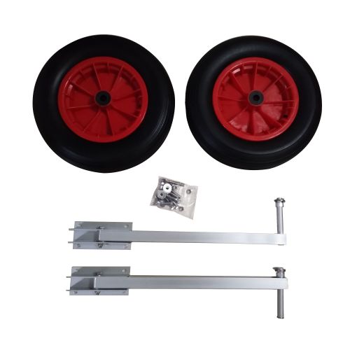  ALEKO Pair of Heavy Duty Aluminum Alloy Wheels for Inflatable Boats