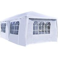 ALEKO APT20X10GAZEBO Outdoor Event Canopy Tent Wedding Party 20 x 10 x 8.5 Feet White