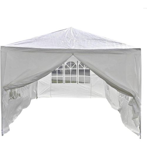  ALEKO APT20X10GAZEBO Outdoor Event Canopy Tent Wedding Party 20 x 10 x 8.5 Feet White