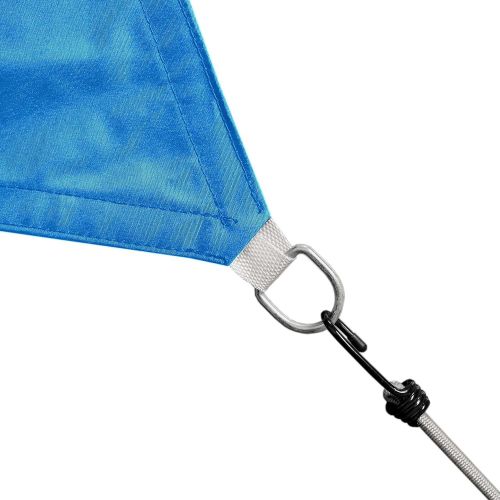  ALEKO SS03REC10X10BL Sun Shade Sail Square Water Resistant Canopy Tent Replacement for Yard Patio Pool 10 x 10 Feet Blue