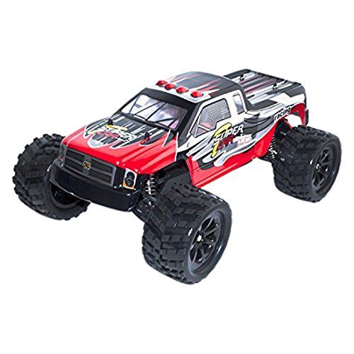  ALEKO RCC66969RED 4WD 2.4 Ghz Off Road Electric Power High Speed Monster Truck, Red 112 Scale