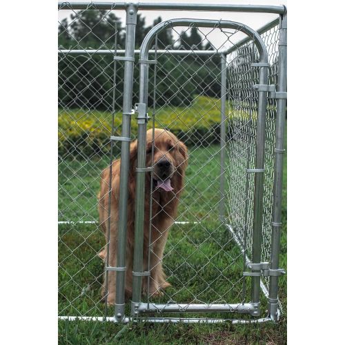  ALEKO DK7X7X6 Pet System DIY Box Kennel Chain Link Dog Kennel Playpen Chicken Coop Hen House 7.5 x 7.5 x 6 Feet