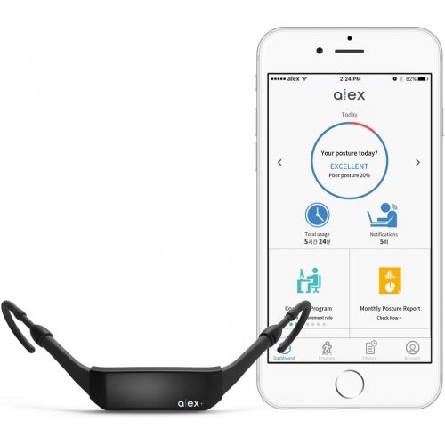  ALEX Plus Smart Wearable Posture Tracker and Trainer (with Free iOSAndroid app)