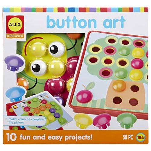  ALEX Toys Alex Discover Button Art Activity Set Kids Art and Craft Activity