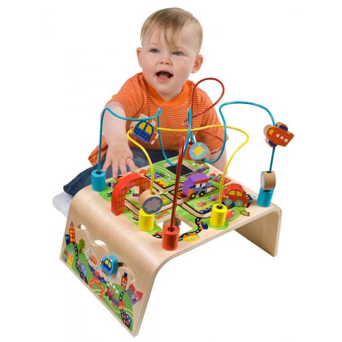  ALEX Toys ALEX Jr. Busy Bead Maze Race Around Wooden Activity Center