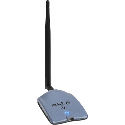  ALFA Alfa AWUS036NHV 802.11n High Power 5000mW Wireless-N USB Wi-Fi adapter wRemovable 9dBi Antenna & Suction cup Window Mount dock - 802.11 BGN