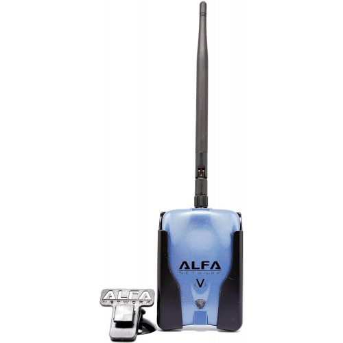  ALFA Alfa AWUS036NHV 802.11n High Power 5000mW Wireless-N USB Wi-Fi adapter wRemovable 9dBi Antenna & Suction cup Window Mount dock - 802.11 BGN