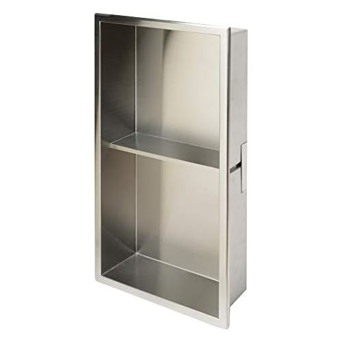  ALFI brand ABN1224-BSS Shower Niche, Brushed Stainless Steel