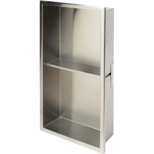  ALFI brand ABN1224-BSS Shower Niche, Brushed Stainless Steel