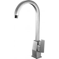 ALFI brand AB3470-BN Brushed Nickel Gooseneck Single Hole Bathroom Faucet