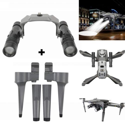  ALIKEEY Kamera Zubehoer Fahrwerkstabilisatoren mit Nachtflug LED-Licht fuer DJI Mavic 2 PRO Drohne
