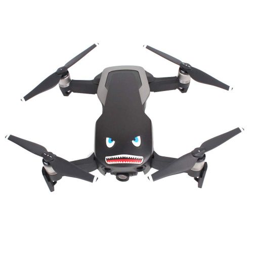  ALIKEEY Kamera Zubehoer 2 stueck Shark Dekoration wasserdicht Aufkleber Haut Aufkleber fuer DJI Mavic air rc Drone