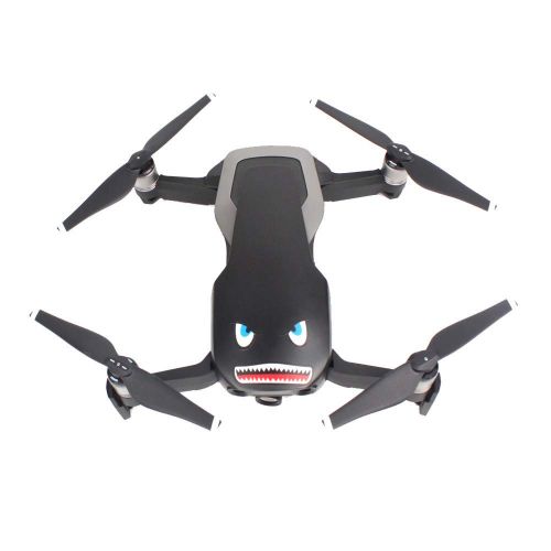  ALIKEEY Kamera Zubehoer 2 stueck Shark Dekoration wasserdicht Aufkleber Haut Aufkleber fuer DJI Mavic air rc Drone