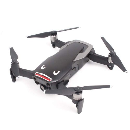  ALIKEEY Kamera Zubehoer 2 stueck Shark Dekoration wasserdicht Aufkleber Haut Aufkleber fuer DJI Mavic air rc Drone