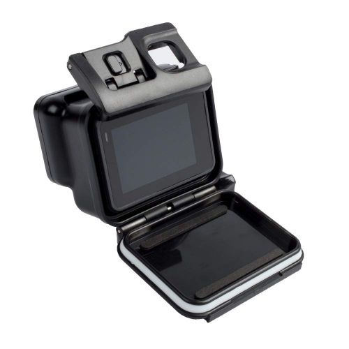  ALIKEEY Kamera Zubehoer ALIKEEY Zubehoer 60M wasserdichtes Gehause Case + Touchscreen Backdoor-Abdeckung fuer Gopro Hero 5 6 7 Schwarz