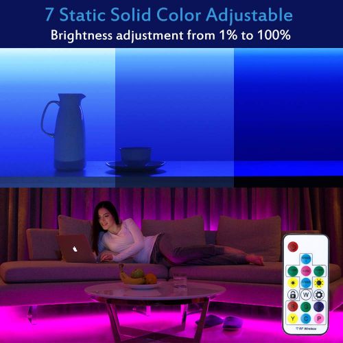  ALITOVE WiFi Smart RGB LED Strip Lights with App, Compatible with Alexa Google Home, 16.4ft 150 LEDs Addressable Dream Color Music Sync Voice Control LED Strip with WiFi Controller