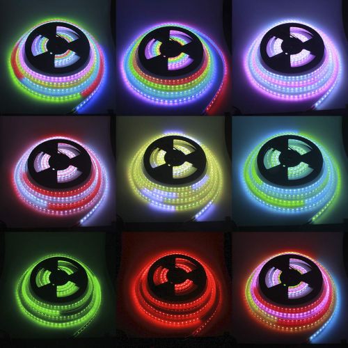  ALITOVE WiFi Smart RGB LED Strip Lights with App, Compatible with Alexa Google Home, 16.4ft 150 LEDs Addressable Dream Color Music Sync Voice Control LED Strip with WiFi Controller