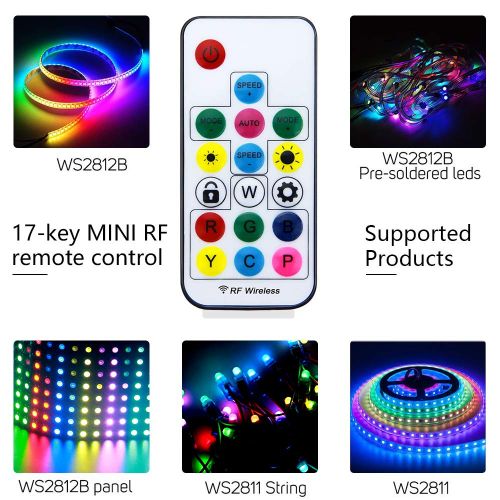  ALITOVE WiFi Smart RGB LED Strip Lights with App, Compatible with Alexa Google Home, 16.4ft 150 LEDs Addressable Dream Color Music Sync Voice Control LED Strip with WiFi Controller