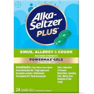 Alka-Seltzer Plus Maximum Strength Power Max Sinus, Allergy and Cough Medicine for Adults and Children 12 Years and Older - Relieves Symptoms from Allergies, Colds or Hay Fever, 24 Count