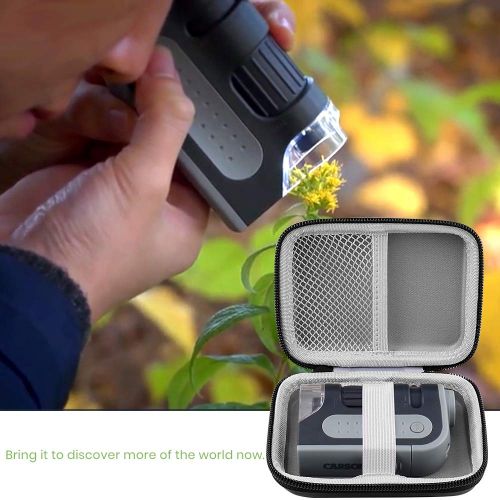  [아마존베스트]ALKOO Bag for extremely powerful pocket microscope Carson 60-120x MicroBrite Plus with LED lighting