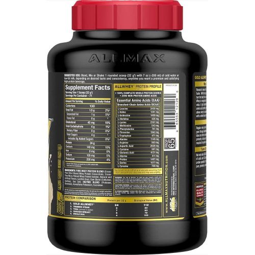  ALLMAX NUTRITION ALLMAX Nutrition Allwhey Gold Vanilla Vanilla -- 5 lbs