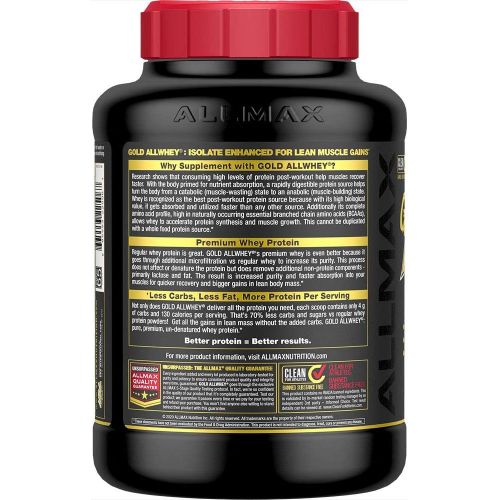  ALLMAX NUTRITION ALLMAX Nutrition Allwhey Gold Vanilla Vanilla -- 5 lbs