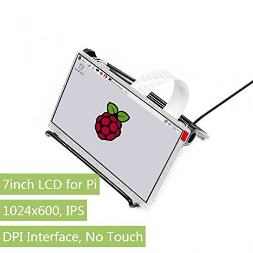  ALLPARTZ Waveshare 7inch IPS Display for Raspberry Pi, DPI Interface, no Touch, 1024x600