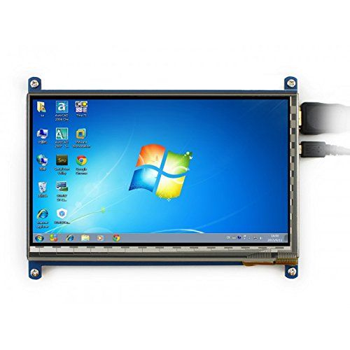  ALLPARTZ Waveshare 7inch HDMI LCD (C), 1024×600, IPS, Supports Various Systems
