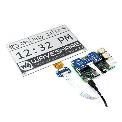  ALLPARTZ Waveshare 640x384, 7.5inch E-Ink Display HAT for Raspberry Pi