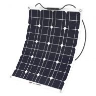 ALLPOWERS 50W 18V 12V Solar Panel Charger Water/Shock/Dust Resistant Solar Charger for RV, Boat, Cabin, Tent, or Any Other Irregular Surface