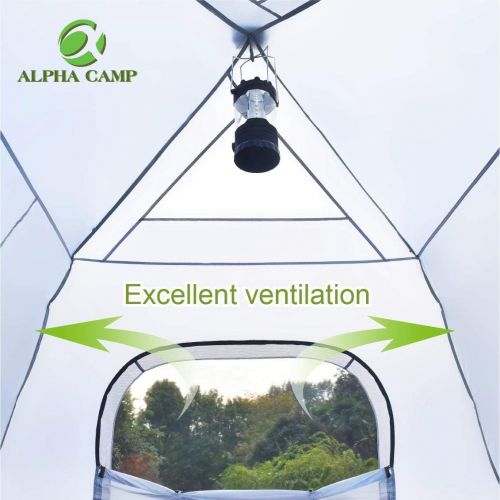  [아마존베스트]ALPHA CAMP Instant Tent for Camping Easy Setup Cabin Tent with Foot Mud - 10 x 9