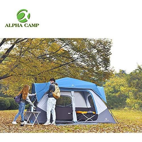  [아마존베스트]ALPHA CAMP Instant Tent for Camping Easy Setup Cabin Tent with Foot Mud - 10 x 9