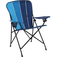 ALPHA CAMP Folding Camping Chair Portable Outdoor Lawn Chair Padded Lightweight Chair Metal Frame Heavy Duty Chair Sports Bag Chairs for Beach Hiking Fishing with Cup Drink Holder,