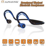 [아마존 핫딜]  [아마존핫딜]Alphasonik ASE300BT Bluetooth Headphones, V4.0 Wireless Sport Headphones, Sweatproof Running Headset with Built in Mic for Workout Exercise IPX5 SplashProof, Ergonomically Designed