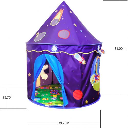  [아마존핫딜][아마존 핫딜] ALPIKA Play Tent Kids Toy Children Space Castle with Mat As Best Gift for Boys Girls for Toddler Playing