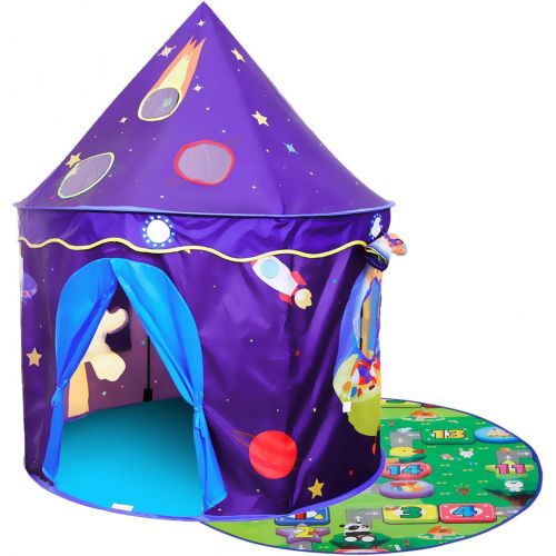  [아마존핫딜][아마존 핫딜] ALPIKA Play Tent Kids Toy Children Space Castle with Mat As Best Gift for Boys Girls for Toddler Playing